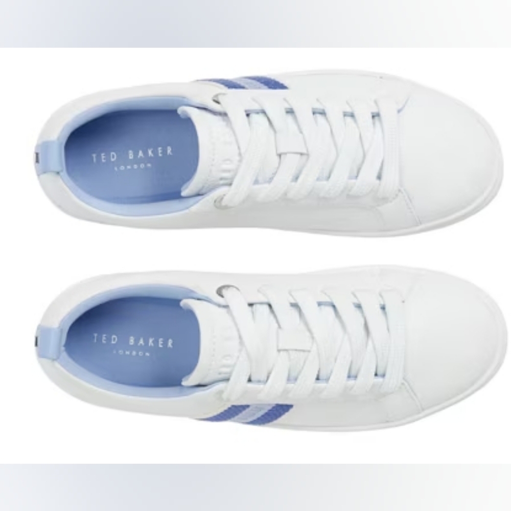 Ted Baker Bailey Icon Blue-Mult Leather Stylish Women's Sneaker Size 8.5 - Picture 7 of 12